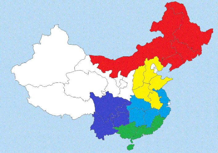 Карта распределения свиноводства в Китае
