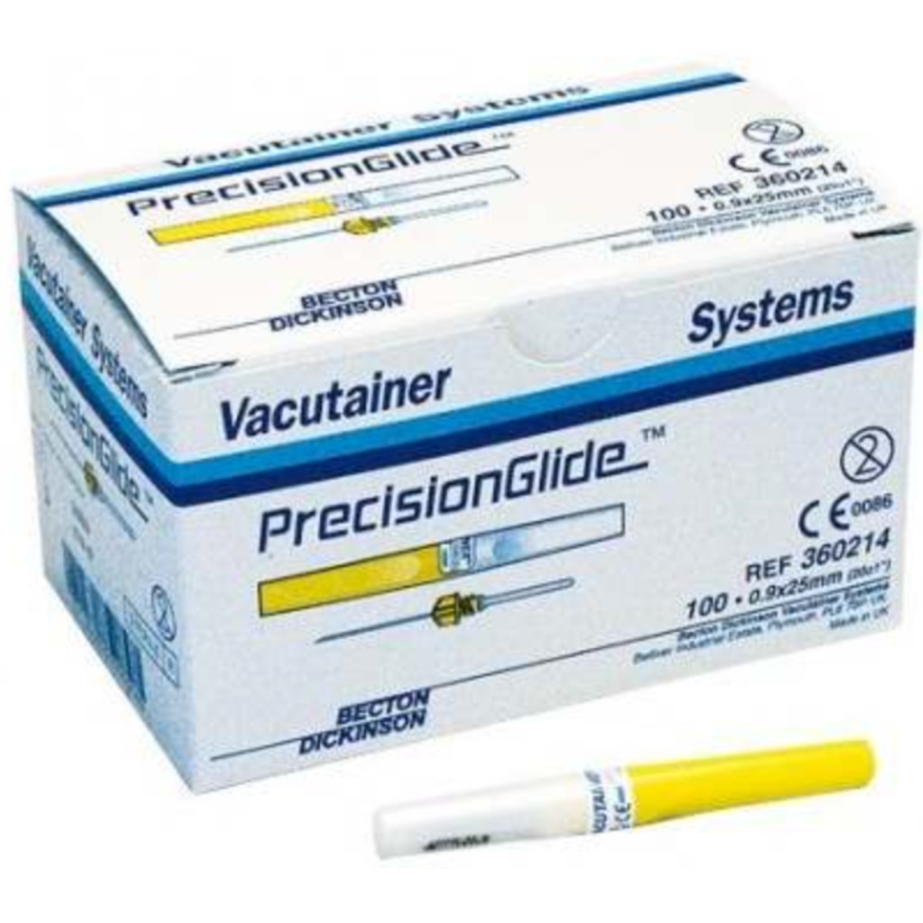 Agujas Vacutainer PrecisionGlide 25 x 0,9 mm de extracción múltiple